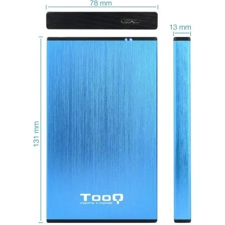 Tooq TQE-2527BL Caja Externa para Disco Duro 2.5 SATA Azul